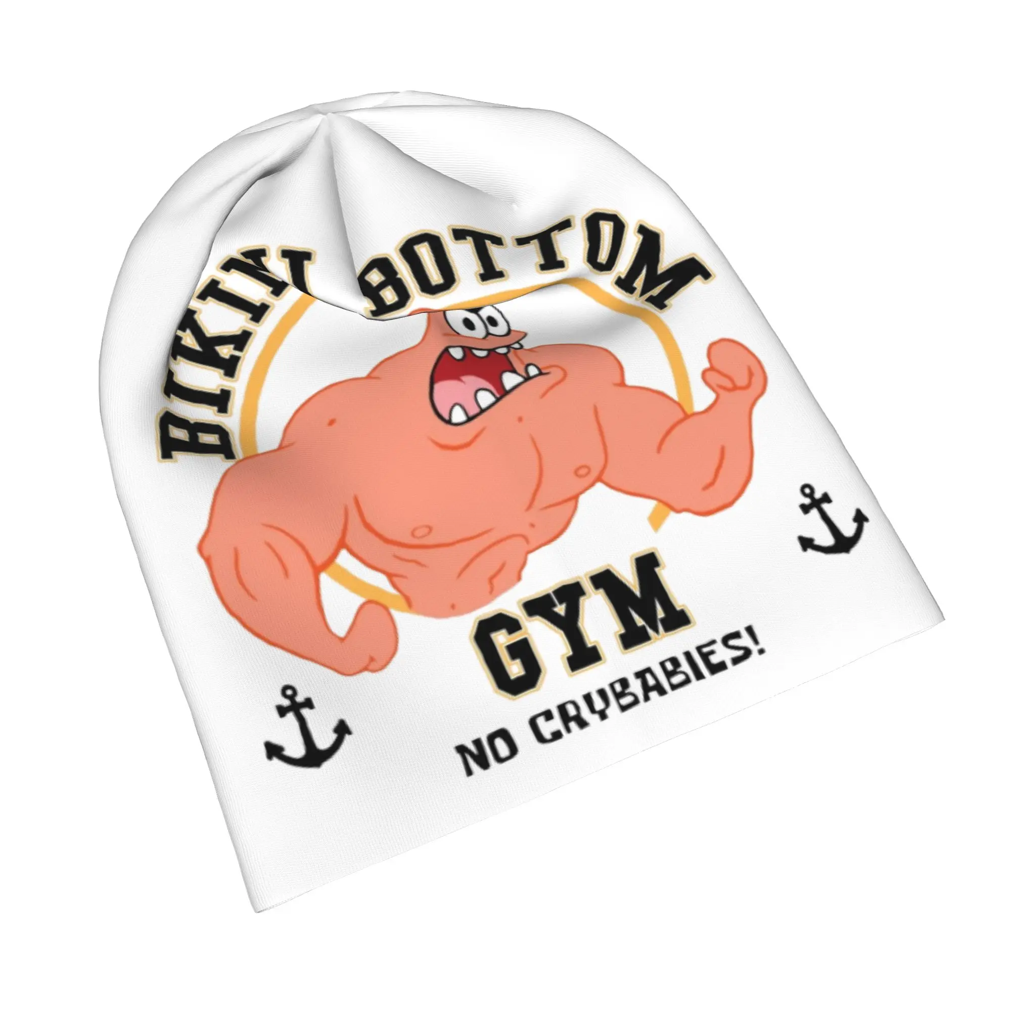 Bikini Bottom Gym Spongebobed Caps  Casual Men Women Outdoor Skullies Beanies Hat Spring Warm Head Wrap Bonnet Knitted Hat