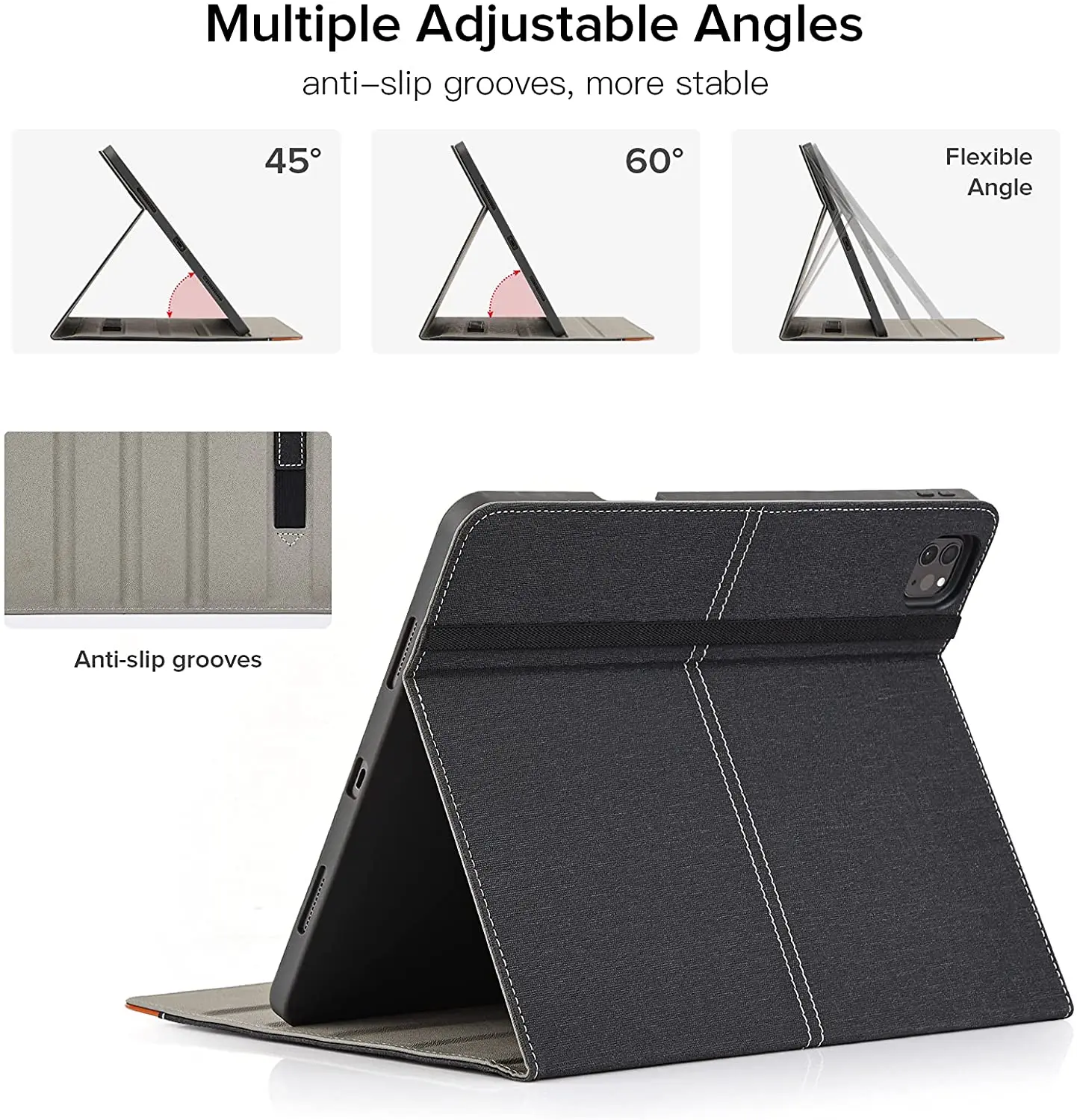 Voor Ipad Pro 12 9 Case Ipad Pro Case 12 9 Inch Ipad Pro 12 9 4th 5th Generatie Case 2021 Zakelijke Stijl Pu leather Cover