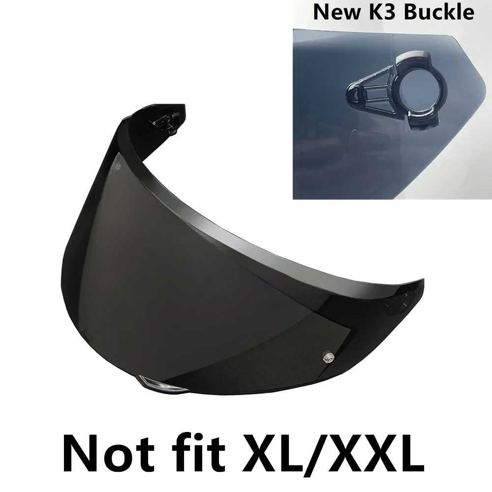 

New K3 Visor Lens Sunscreen for AGV New K3 E2206 Model Face Shield Remplace Les Pièces Helmet Replacement Parts UV Protection