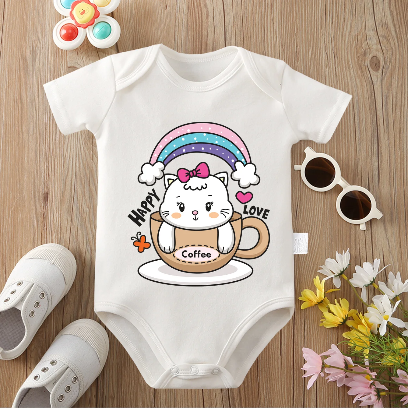 Lovely  Animals 100% Cotton Baby Clothe Baby Onesie Bodysuit