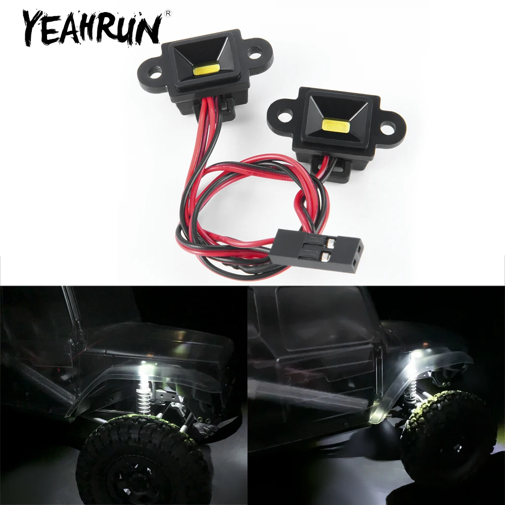 YEAHRUN Chassis Led Lights Bar for VS4-10 Phoenix 1/10 RC Crawler Model Car Upgrade Decoration Parts