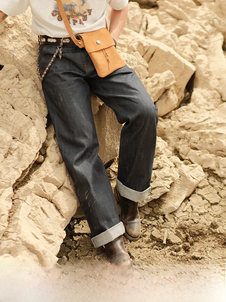 

Джинсы Deep Blue Original Dye, широкие, с высокой талией, молодежные, модные, 100% хлопок, износостойкие, прямого кроя, свободного покроя