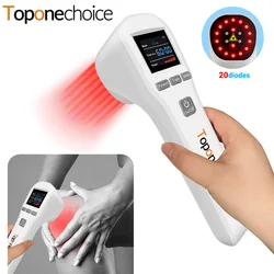 650nm+808nm 20 Diodes Cold Laser Treatment for Knee Arthritis Pain Near Infrared Light Therapy for Sports Injuries Wound Healing