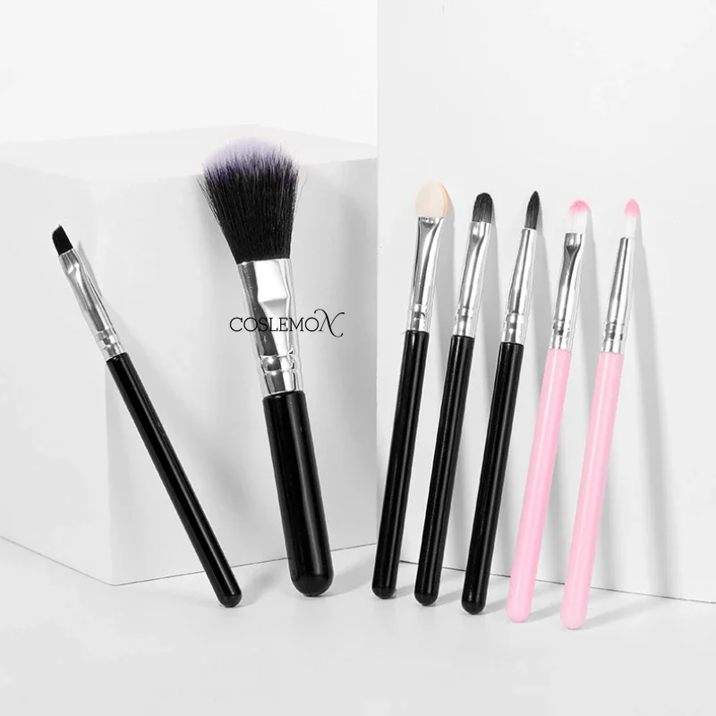 5pcs/set Makeup Brushes Set Portable Foundation Concealer Eye Shadow Blush Powder Lips Brush Women Cosmetic Tools Kit