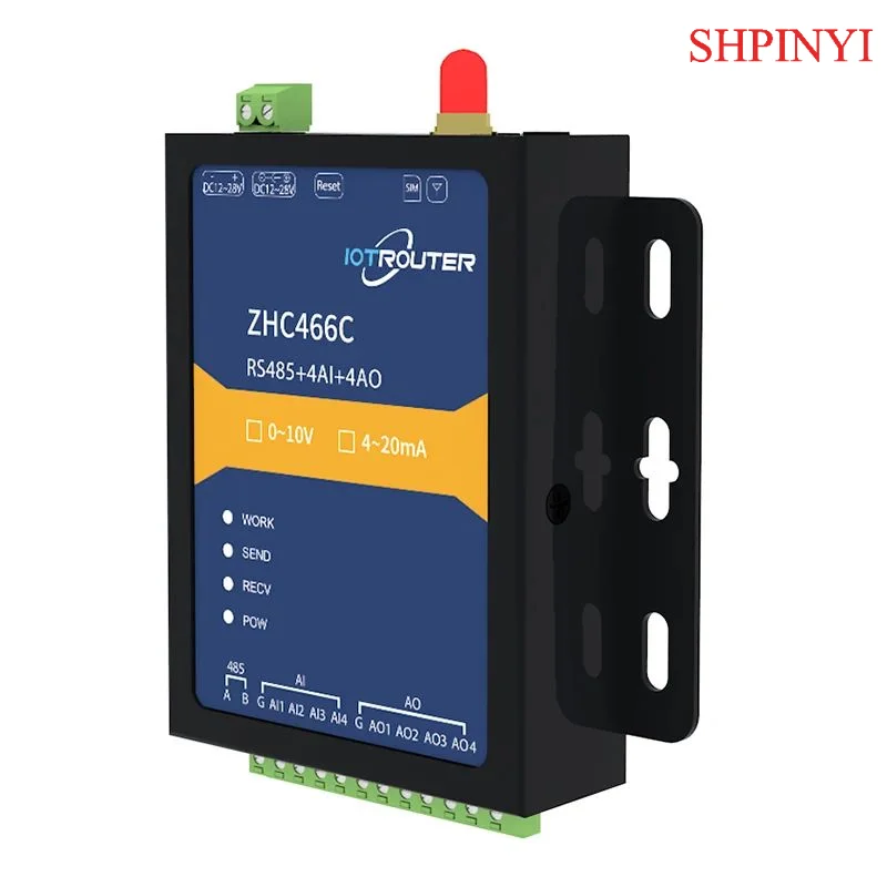 

Промышленный шлюз дистанционного управления IoT 4G, шлюз Modbus Gsm 0–10 В с аналоговым входом и выходом 4–20 мА, беспроводными и радиочастотными модулями