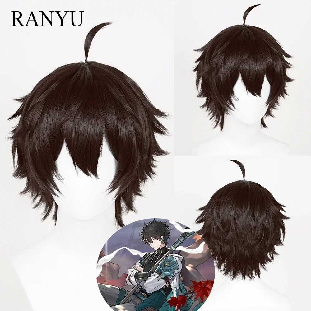 

Honkai Star Rail Dan Heng Wig Short Synthetic Straight Black Brown Game Cosplay Hair Wig For Party