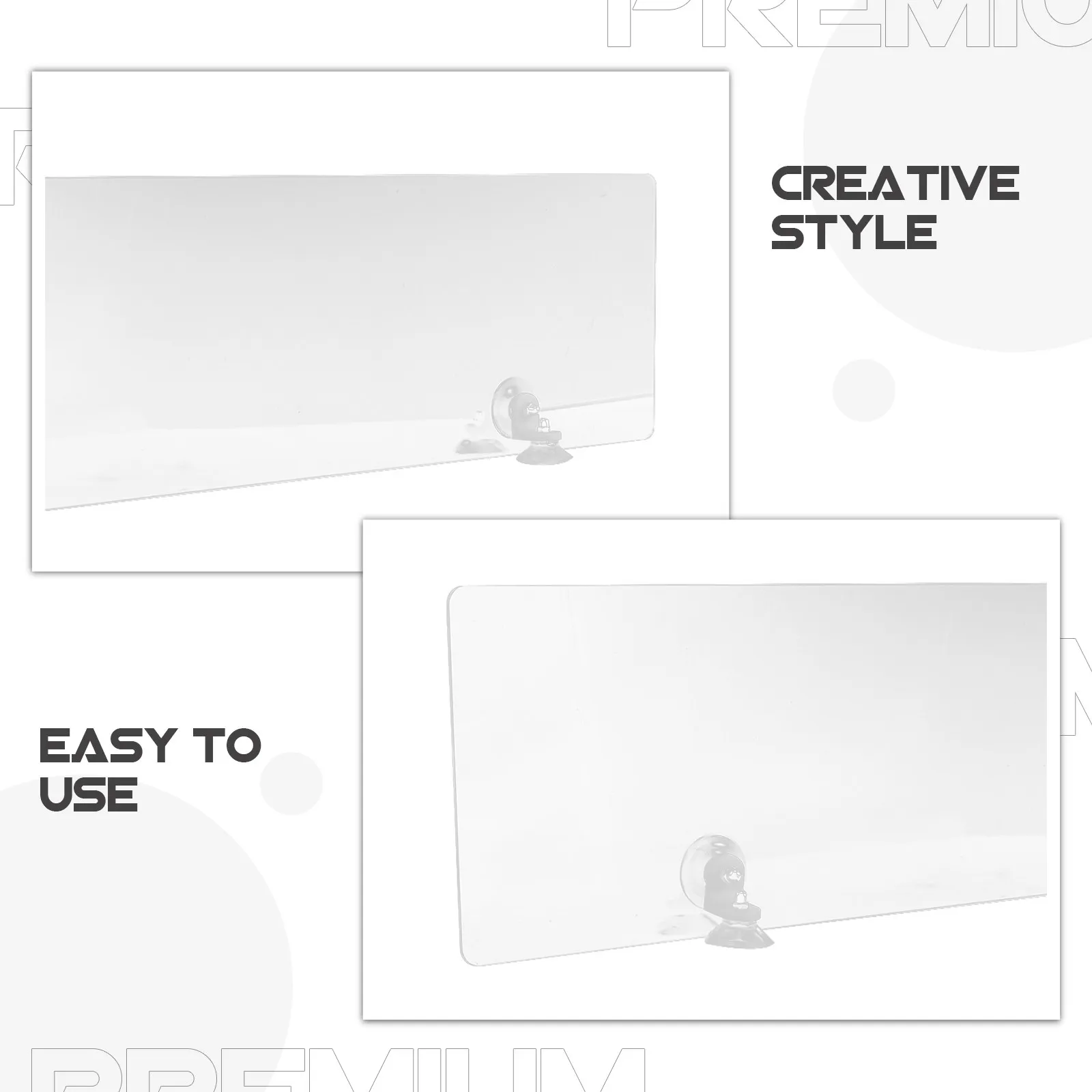 Countertop Splash Guard Kitchen Faucet Acrylic Bathroom Sink for Protector Wall Baffle
