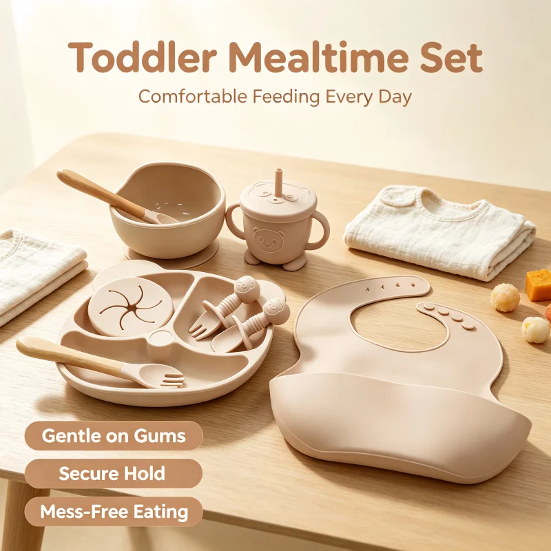 Set Peralatan Makan Anak Silik - Baby Food Weaning ulasan dan harga