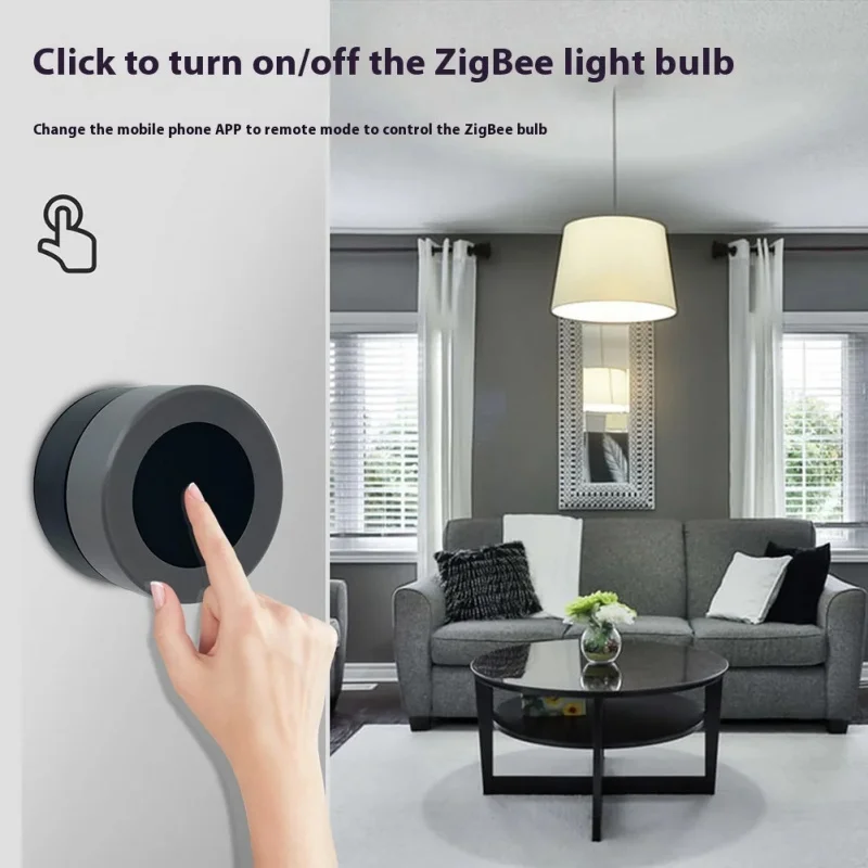 Inteligentny przełącznik scen Zigbee Tuya z pokrętłem ściemniacza i sterowaniem CCT, bezprzewodowy przełącznik ścienny, sterowanie aplikacją i głosem do automatyzacji domu