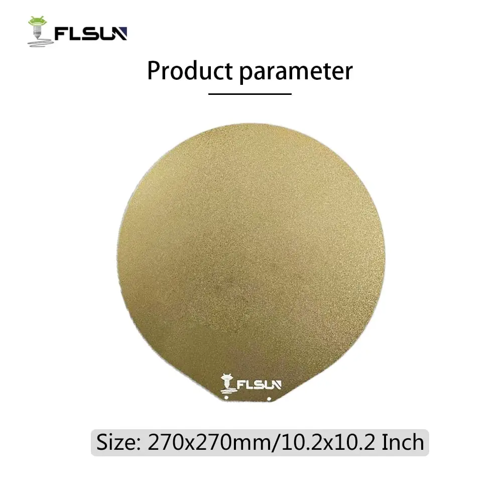 FLSUN-Super Racer Surface PEI Sheet, SR QQ-S PRO, Flexible Removable Spring Steel Plate, Magnetic Sticker, Heated Bed Parts