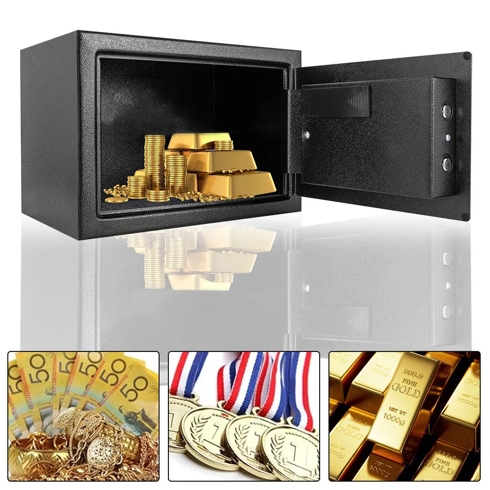 Large Safety Box Anti-Theft Password Box Locked Cabinet for Home Office Hotel Business