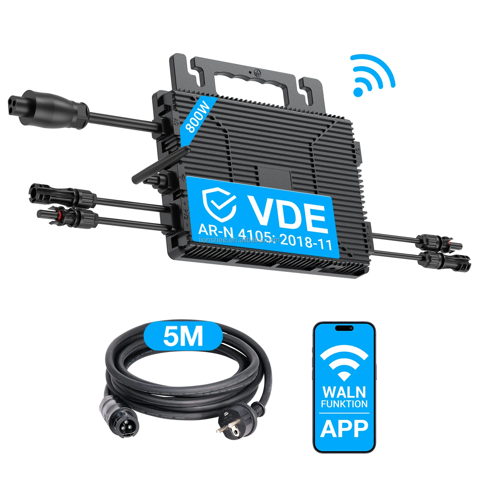 120W 150W 180W GMI Series Grid Tie Micro Inverter 10.8V-30V DC Input  Mini PV Power Conversion Device