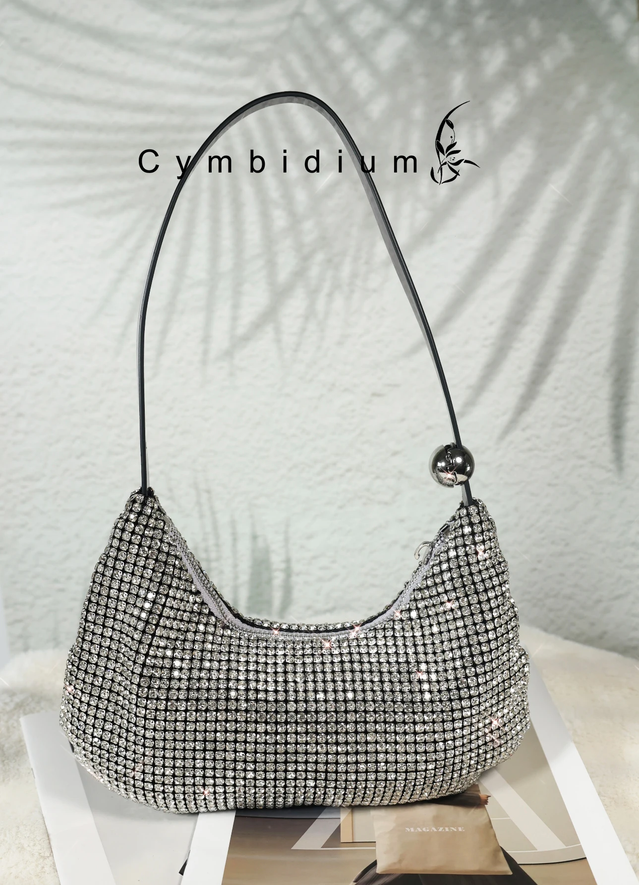 

Shiny crystal bags, crystal chain bags, handbags with shoulder straps studded with crystals, evening party bags, formal evening