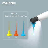 60 PCS/Set Dental Sonic Irrigator Tips Endo Sonic Activator Tips For Root Canal Dental  Endodontics Instrument