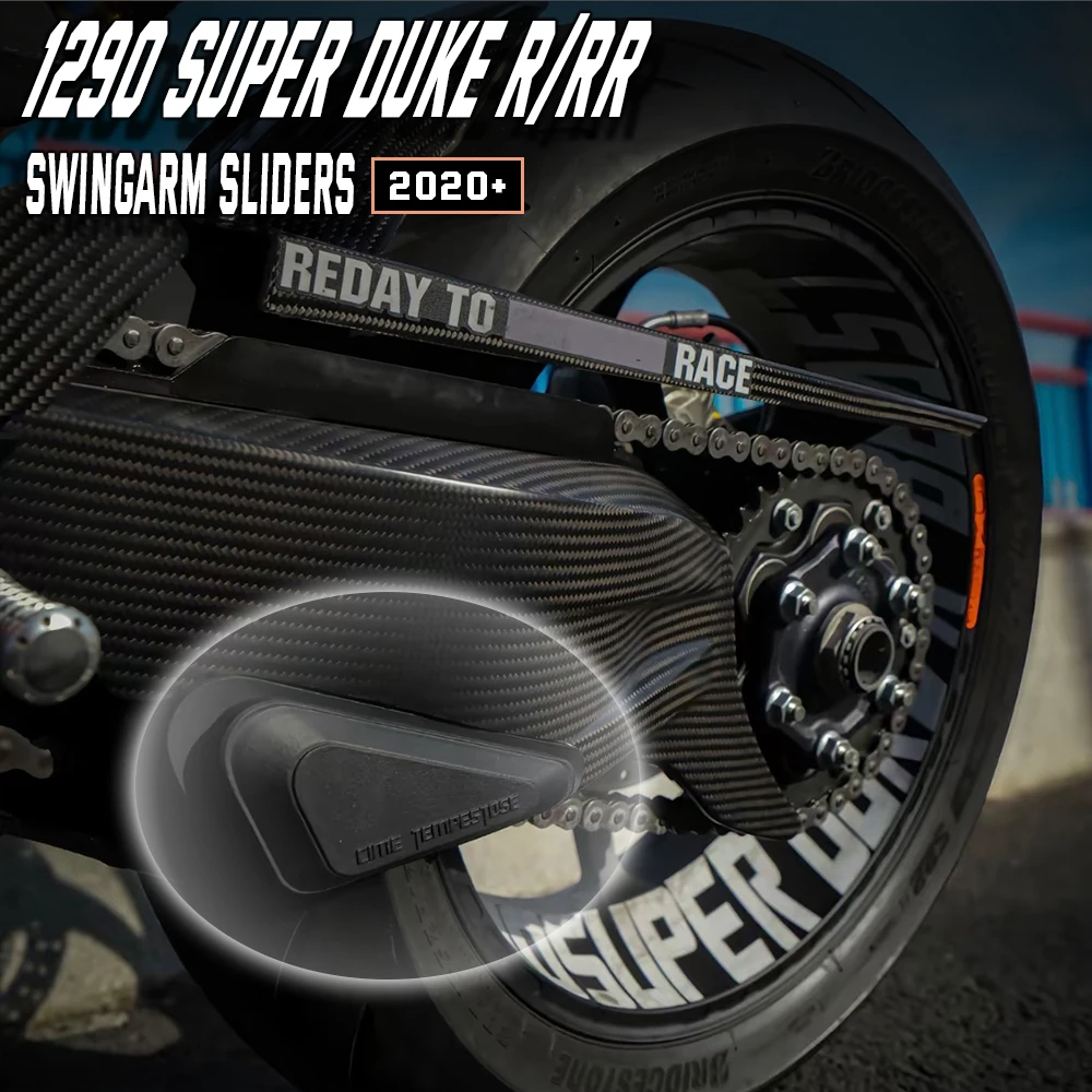 

For Super Duke R/ RR & Evo swingarm crash bobbin 1290/1390 2020+ Frame Crash Sliders Protection Pads SWINGARM CRASH BOBBIN