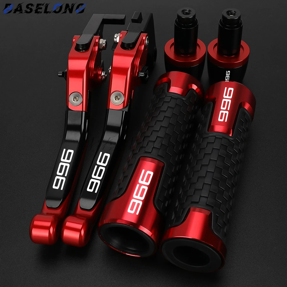 

For DUCATI 996 996B 996S 996R 996 S B R 1999-2003 2002 2001 Motorcycle Adjustable Clutch Brake Levers Handle Bar End Grips Caps