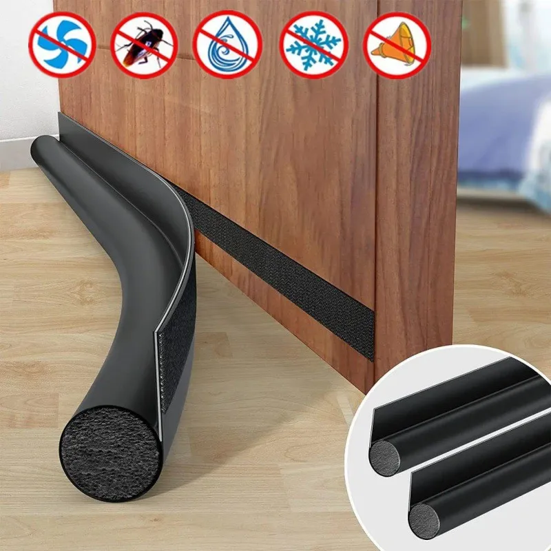 

Уплотнительная лента для нижней части двери, ветрозащитная и водонепроницаемая полоска для защиты от ветра и изоляции двери, уплотнительная полоска из акустической пены, 96 см