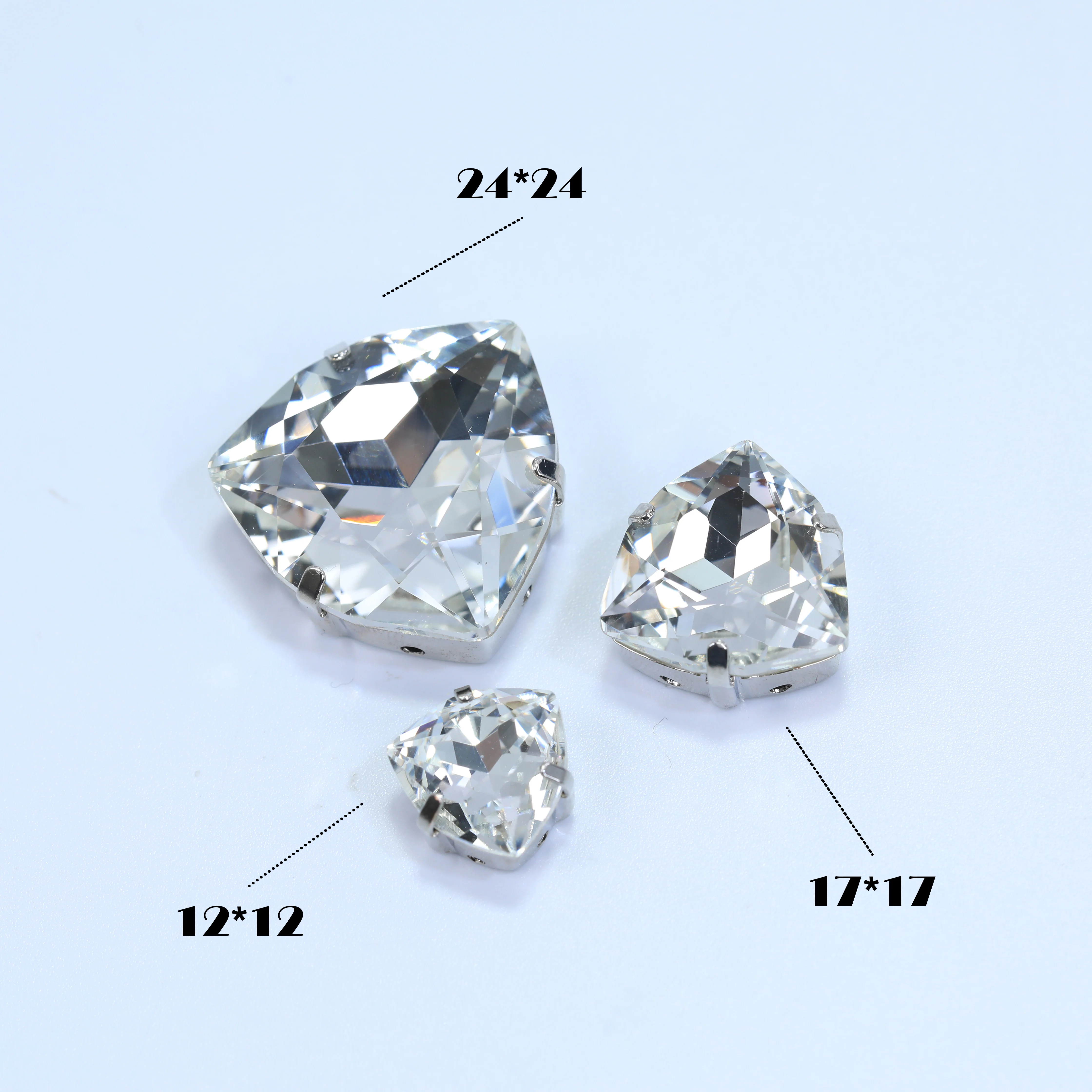 Glitzernder farbiger Tigerkopf-Glaskristall-Trillant, aufnähbare Steine, Bling-Deko für Kleidung, Handyhülle, Tasche, DIY-Bastelzubehör – Detail 7