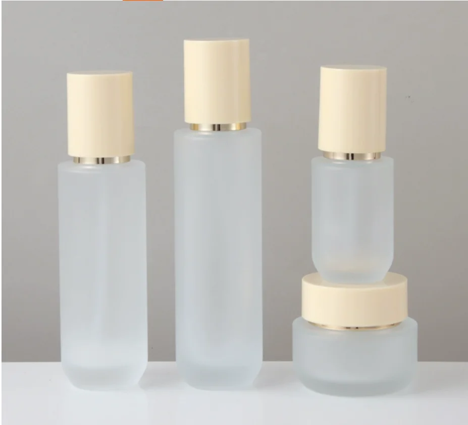 30 مللي-120 مللي زجاجة من الزجاج البلوري مصل جوهر الرطوبة/غسول/مستحلب/أساس/حبر مياه المرحاض العناية بالبشرة مستحضرات التجميل التعبئة #4