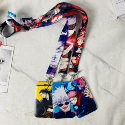 Anime Lanyard For Keychain ID Card Cover Passport Student USB Badge Holder Cool Neck Straps Accessories Friends Gifts