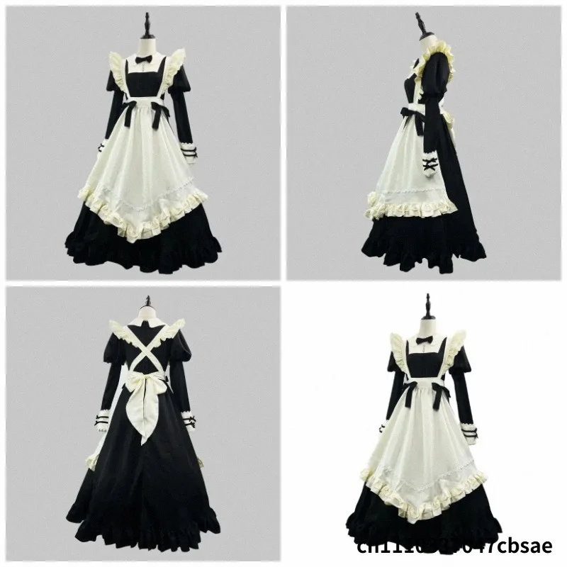 costume-de-cosplay-lolita-pour-femme-tenue-de-demoiselle-d'honneur-anime-taille-plus-robe-de-demoiselle-d'honneur-noire-a-manches-longues-tenue-de-scene-pour-fete-nouvelle-collection-2026