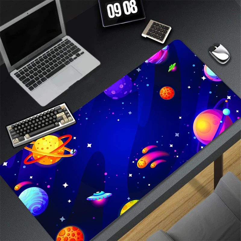 

Gaming Mouse Pad Anime Gamer Keyboard Pad Desk Space Galaxy Mouse Mat Speed Rubber Cartoon Motbook Computer PC Mousepad