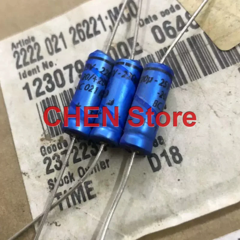 

10PCS/lot original BC VISHAY KO 021 220UF 25V 6X18MM PH 25V220UF Audio axial capacitor free shipping