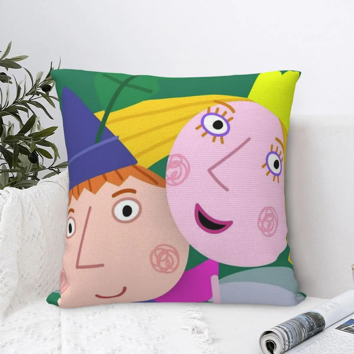 Ben And Holly's Kingdom Ben Y Holly Printed Pillowcases Cushion Cover Pillow Covers Warm Home Decor Square Multi Size