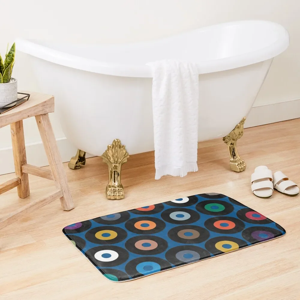 

VINYL blue Bath Mat DoorEntrance Door DoorFor The Door Non-Slip And Washable Kitchen Kitchen Carpet Mat