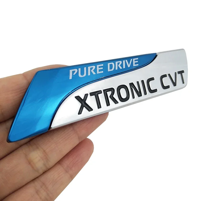 Pure Drive XTRONIC CVT Nismo Metal Emblem Badge Tail Sticker For Nissan Qashqai X-Trail Juke Teana Tiida Sunny Note Car Styling