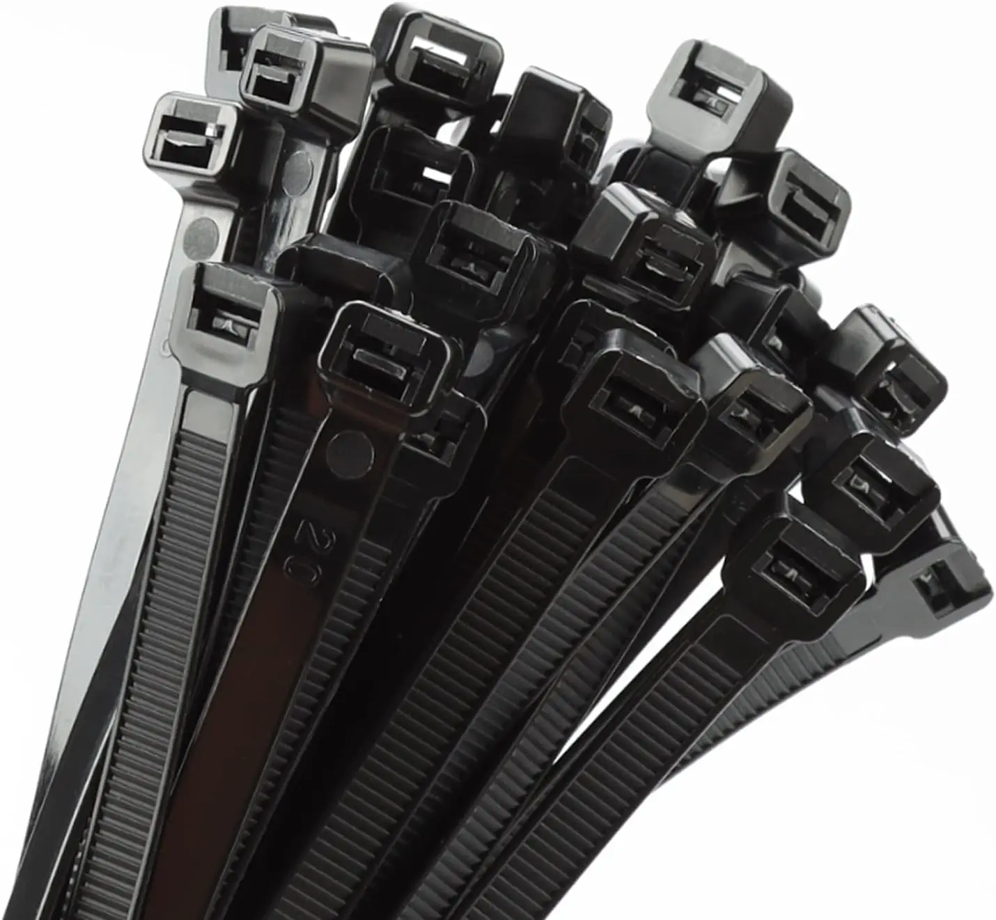 18 inch Black Zip Ties Heavy Duty 100 PACK, 200 LBS Ultra Exclusive Strong Plastic Wire Ties, Large Cable Ties Extra Long Tie