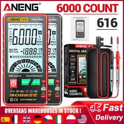 ANENG 616 Smart Digital Multimeter 6000 conteggi Auto Range True RMS Resistance AC/DC voltmetro amperometro LCD NCV misuratore universale