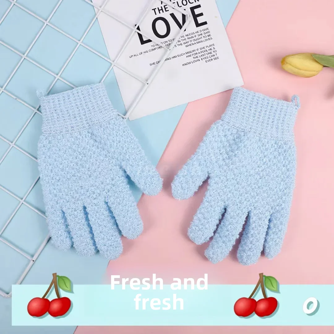 Popular Spot Jacquard Bathing Gloves Household Back Rub Artifact Men and Women Special Adult Bathing Mud Gloves