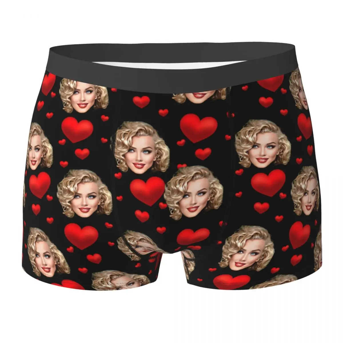 Custom Personalized Face Photo Underwear Valentine's Day Gift Man Panties Funny Boxer Shorts Hot Sale Boxer Brief Big Size