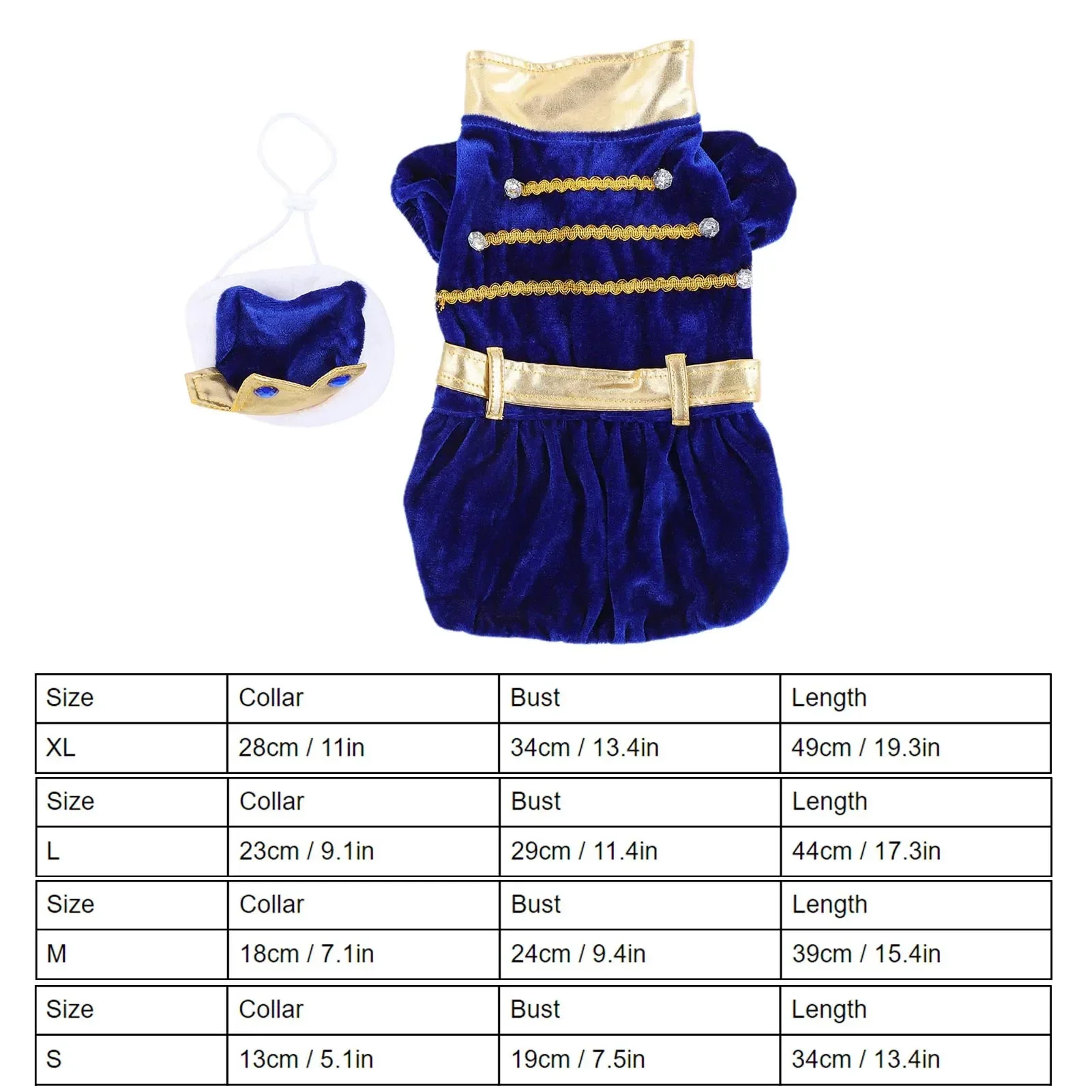 Picture 7: Prince Pet Dog Suit, Big Medium Small Dog Costume Cosplay, Halloween and Christmas Party Pet Dogs Suit Clothes, Pet Dog Supplies