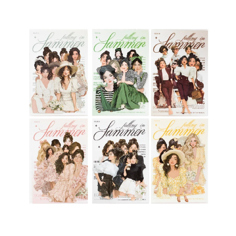 

12 упаковок/лот, серия «Одяг в лето», милая ретро декоративная бумажная наклейка