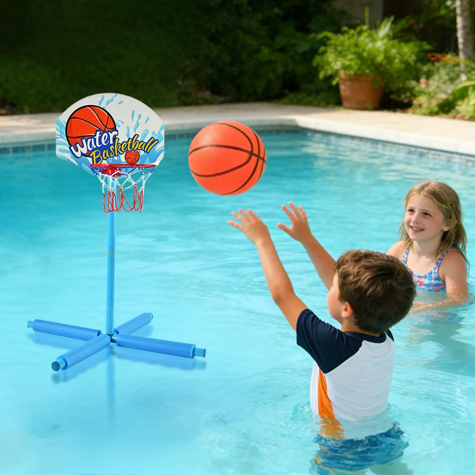 

Плавающее баскетбольное кольцо для бассейна, интерактивная водная игра, плавающие игрушки для бассейна, для спорта, дачи, дома, улицы, вечеринок у бассейна