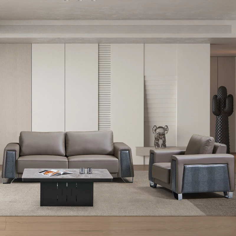 

# Leather Sectional Sofa Set Office & Hotel Stylish Furniture Living Room