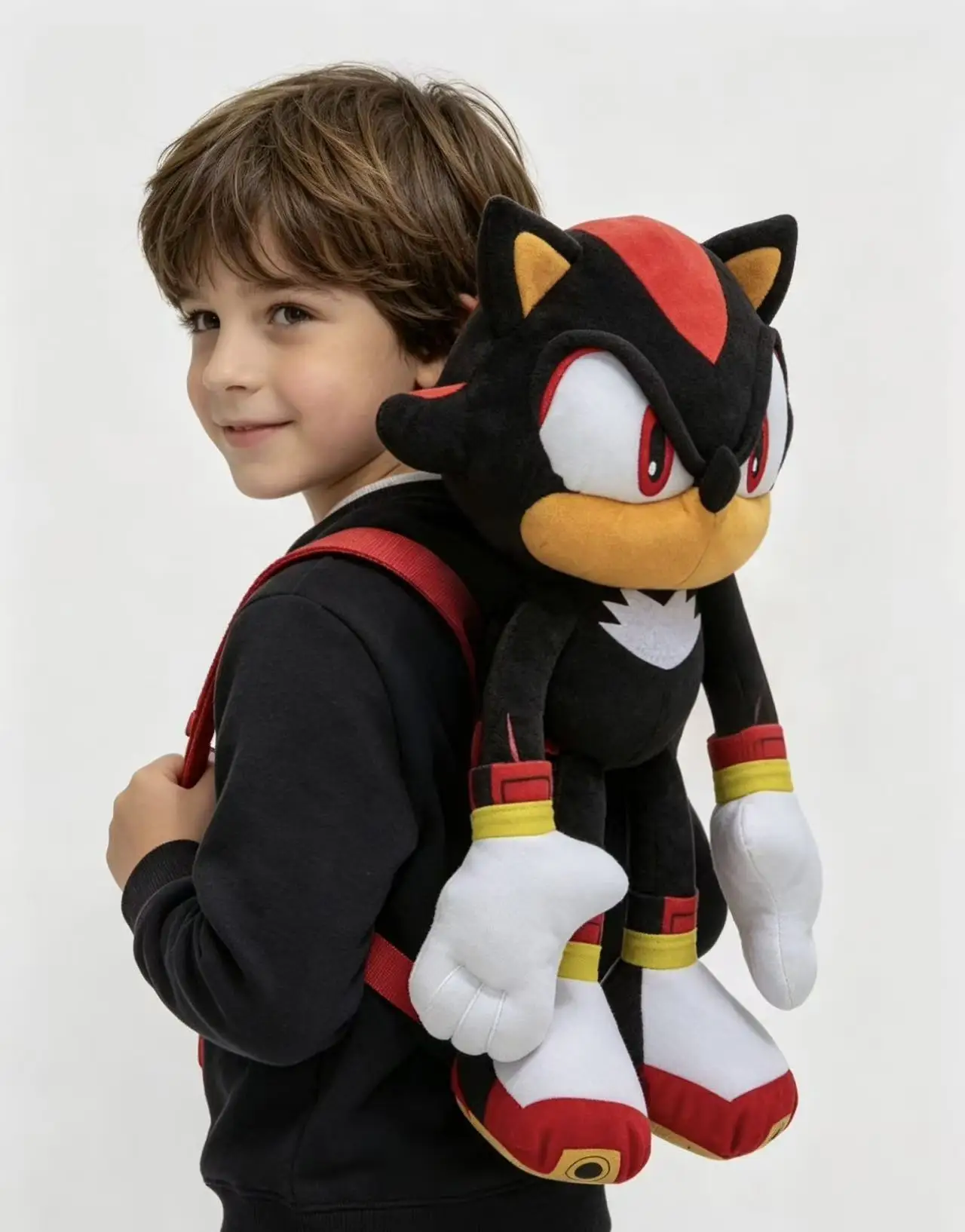 Japanischer Klassischer Spielscharakter Shadow Silver Anime Plüsch-Rucksack Rosa Amy Großer Rucksack Kindergeburtstag Weihnachtsgeschenk – Detail 1