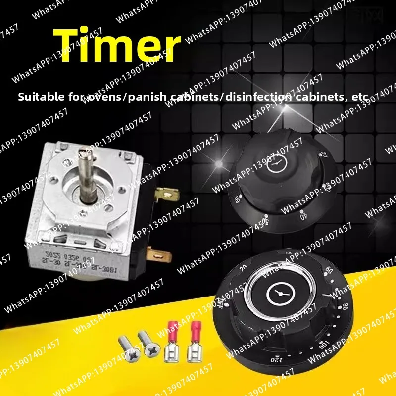 Suitable for disinfection cabinet, steaming cabinet, oven 30/60/90/ 120 minutes with bell timer switch