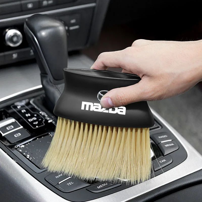 1 قطعة فرشاة إزالة الغبار سيارة منفذ الهواء تنظيف فرشاة لمازدا 3 6 CX5 2 CX3 CX9 MX5 RX8 Axela Demio Atenza MS #5