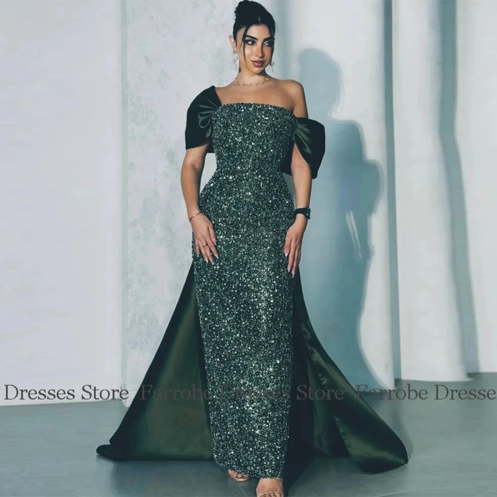 Bordeaux Lange Avondjurken Met Kralen Satijn Schede/Kolom Valentijnsdag Jurk Off-the-shoulder Cape Plooi Galajurk Lang 2025