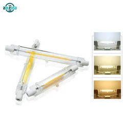 LED R7S Glass COB Tube Bulb 5W 10W 20W 78MM 118MM Corn Lamp AC 110V 220V High Power J78 J118 Replace Halogen Light Lampada