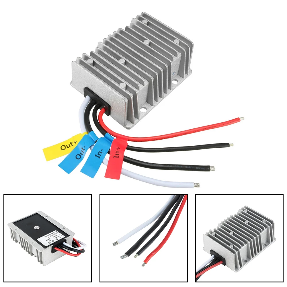 Power Converter Silver DC-DC Step Down 40A No-load Current 50mA Overcurrent Protection Overtemperature Protection