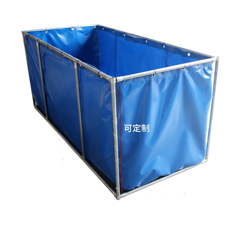 Goedkope groothandel stevige duurzame PVC-frame vislandbouwvijvertank