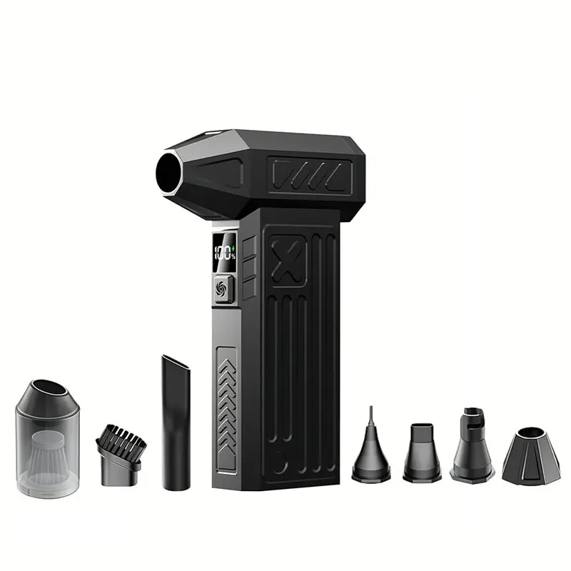 

ABBY-100000RPM Fan Powerful Air Blower Cordless Compressed Air Duster For Car Dryer PC Home Cleaning