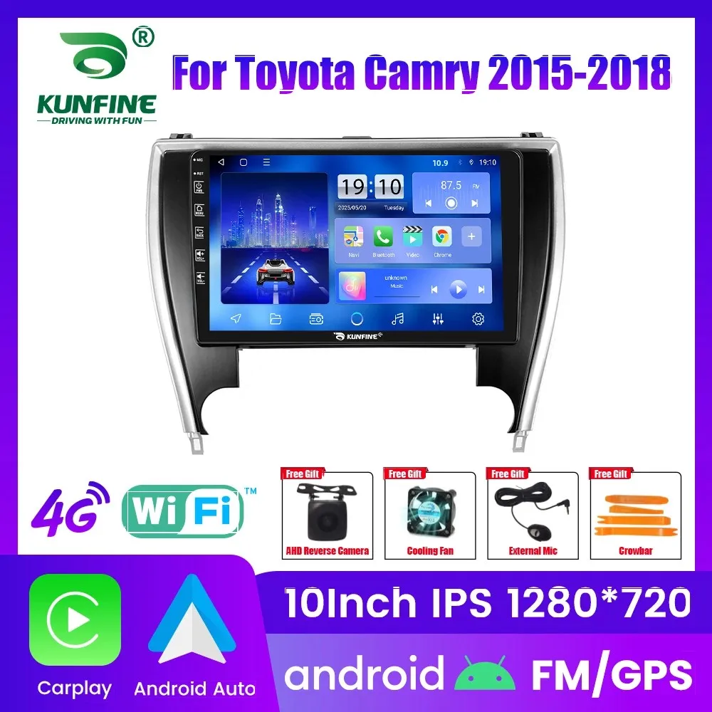Android Car Radio For Toyota Camry 2015-2018 Car Stereo 2Din Octa Core GPS Navigation Player IPS Screen Carplay Android Auto