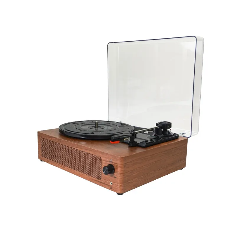 Vinyl phonograph piezoelectric stylus free amplification retro phonograph