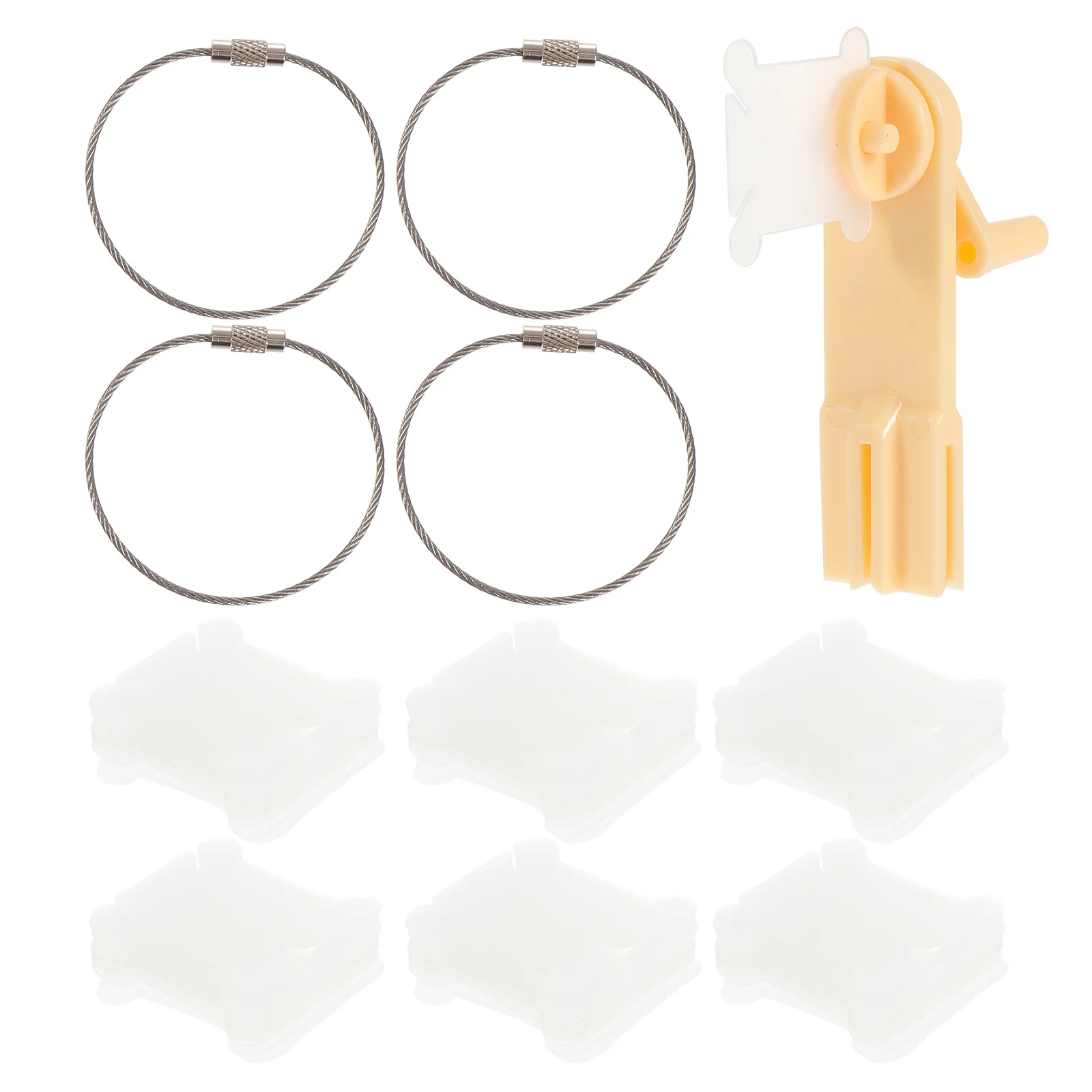 

1 Set Manual Wool Winder Thread Winding Board For Sewing Craft Cross Stitch Durable Tangle-Free Rotating Handle Smooth Surface