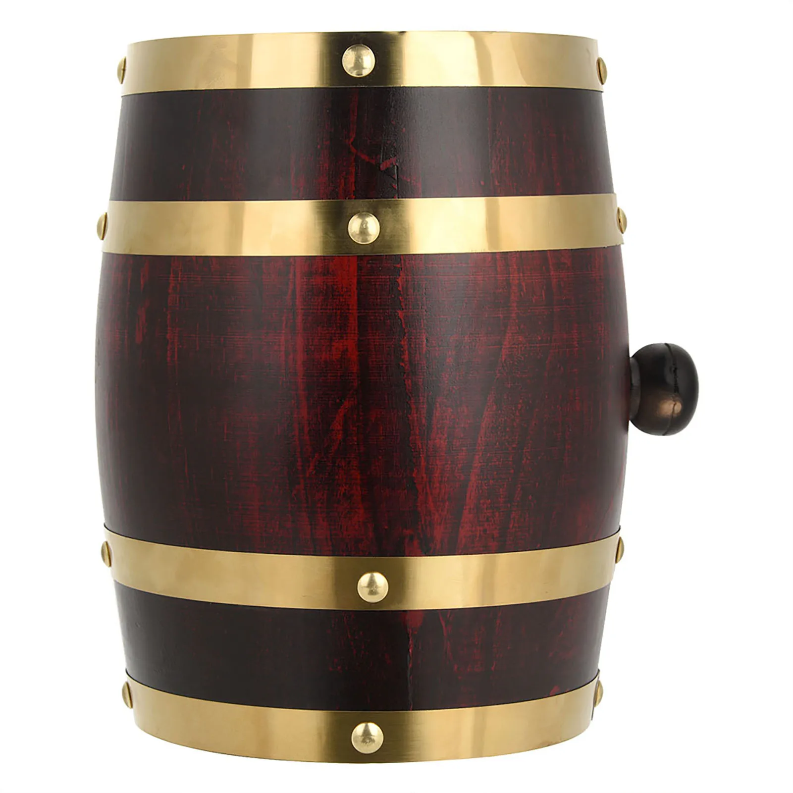 Vintage Wood Oak Timber Wine Barrel With Tap For Storaging Beer Whiskey Rum Port Brandy Tequila 1.5L / 3L / 5L / 10L